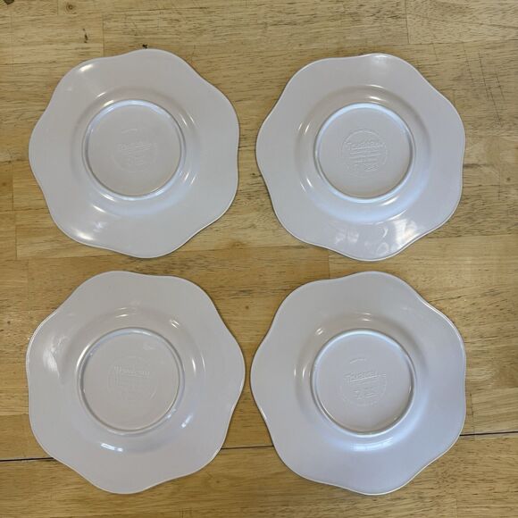 8 Trudeau Melamine Bowls & Plates With Fruit Dee Perry Design Scallop Rimmed EUC - Picture 3 of 12